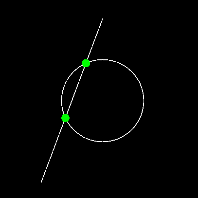 Segment Circle Intersection